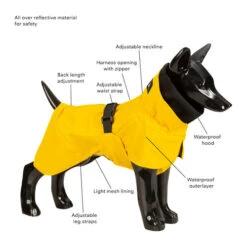PAIKKA Visibility Raincoat Lite Yellow -Geschäft Für Hundebedarf paikka visibility raincoat lite yellow 217724 0500 none
