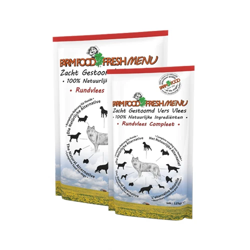 Farm Food Fresh Menu - Rindfleisch Komplettmenü 1 Farm Food Fresh Menu - Rindfleisch Komplettmenü