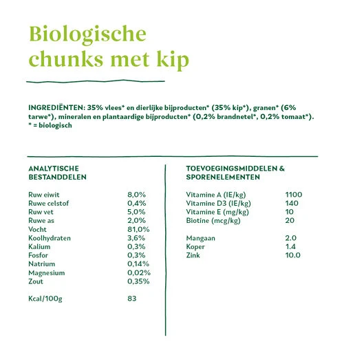 Yarrah - Bröckchen Huhn Mit Brennnessel & Tomate In Soße Bio 6 Yarrah - Bröckchen Huhn Mit Brennnessel & Tomate In Soße Bio – Bild 6